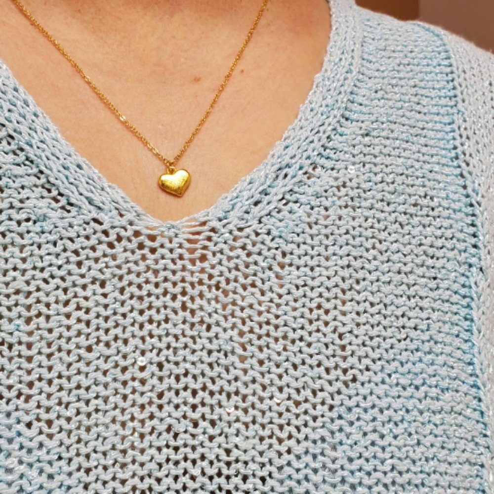 🌹3/$30 NEW Gold heart dainty minimalist 24K gold plated necklace